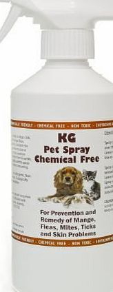 Natural Enzymes Pet Spray for Mange, Fleas, Mites and Skin Problems Pesticide amp; chemical Free. (500ml)