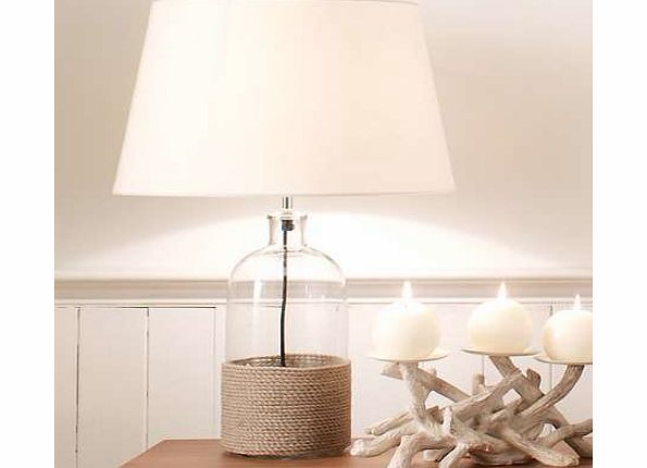 Glass  Rope Table Lamp