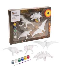Natural History Museum Paint and Play Dino Set 2