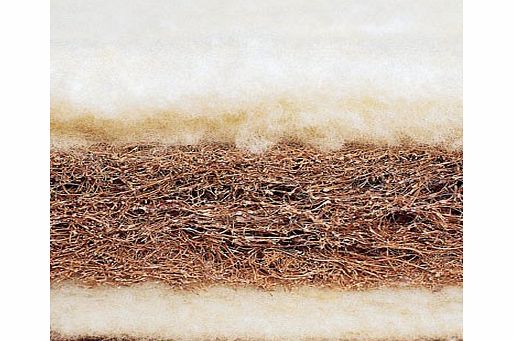 Naturalmat 140cm Natural Fibre Cot Bed Mattress