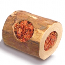 Naturals Nibble Wood Roll Carrot Single