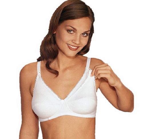 Naturana Cotton Maternity Drop Cup Nursing Bra Black 38C