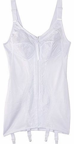 Womens Corselette Full Cup Shaping Bodysuit, White, 38B