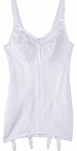 Naturana Womens Corselette Full Cup Shaping Bodysuit, White, 38B