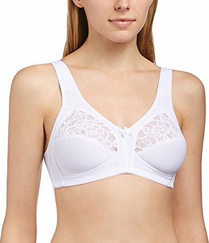 Naturana Womens Soft Cup Everyday Bra 5046, White, 34C