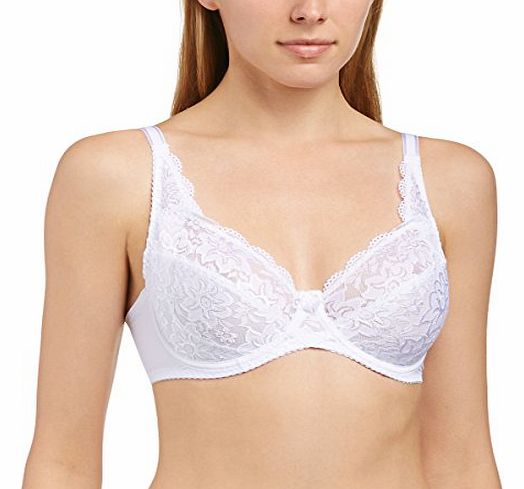 Naturana Womens Underwired Full Cup Everyday Bra 7720, White, 40F