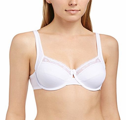 Naturana Womens Underwired Full Cup Everyday Bra 87509, White, 42B