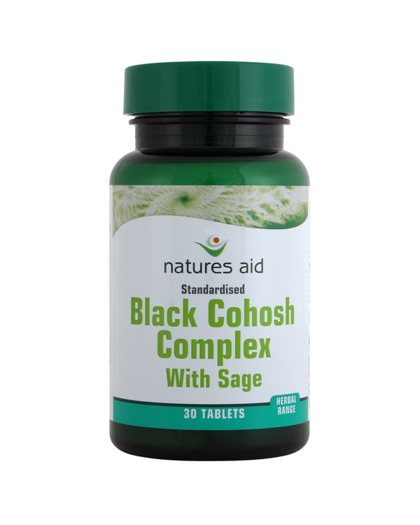 Natures-Aid Black Cohosh Complex with Sage. 30 Tablets.