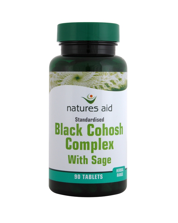 Natures-Aid Black Cohosh Complex with Sage. 90 Tablets.