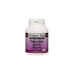 Natures-Aid Garlic Pearls (Odourless) One-a-Day 90 Capsules