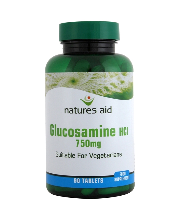 Natures-Aid Glucosamine HCI 750mg (Vegetarian) 90 Tablets.