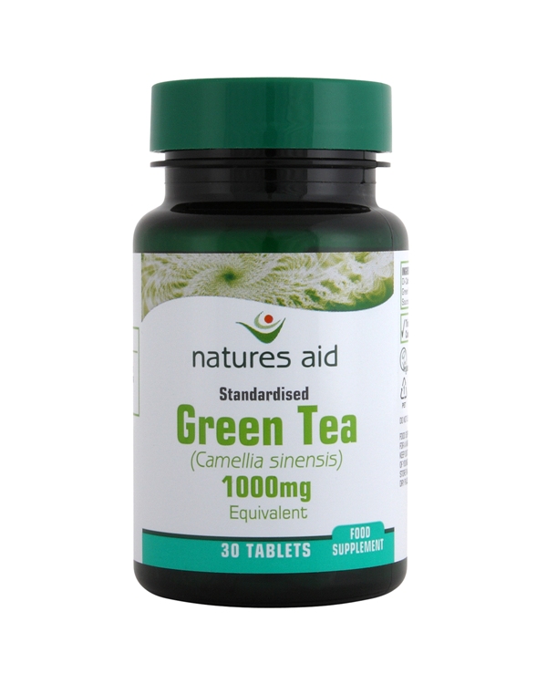 Natures-Aid Green Tea 31.3mg (1000mg equiv) 30 Tablets.