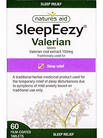 Natures Aid Health Products Natures Aid SleepEezy 150mg (Equivalent 750mg - 900mg of Valerian root) - Pack of 60 Tablets