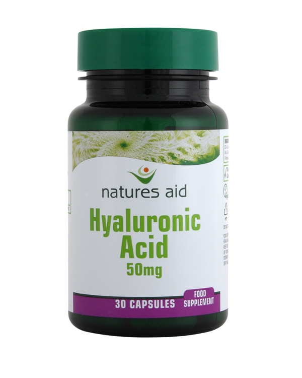 Natures-Aid Hyaluronic Acid 50mg. 30 Vegetarian Capsules