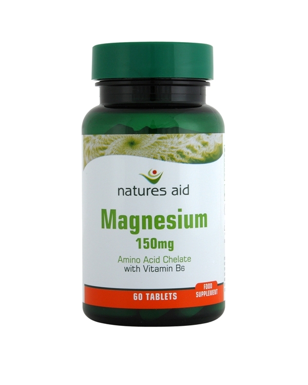 Natures-Aid Magnesium 150mg Amino Acid Chelate (with Vitamin