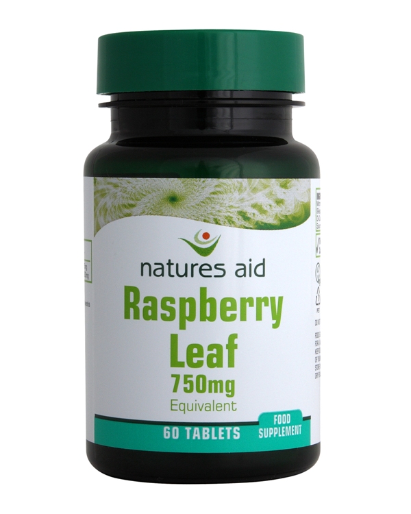 Natures-Aid Raspberry Leaf 375mg (750mg equiv) 60 Tablets.