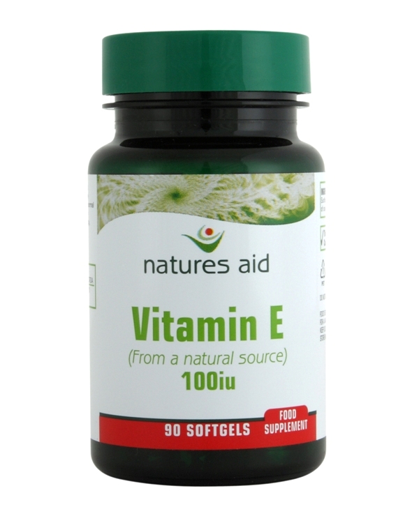 Natures-Aid Vitamin E (Natural) 100iu. 90 Capsules.