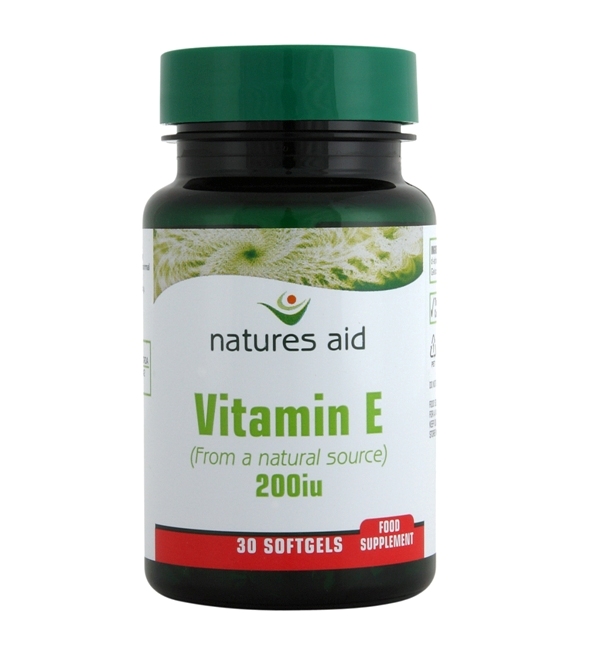 Natures-Aid Vitamin E (Natural) 200iu. 30 Capsules.