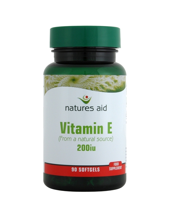Natures-Aid Vitamin E (Natural) 200iu. 90 Capsules.