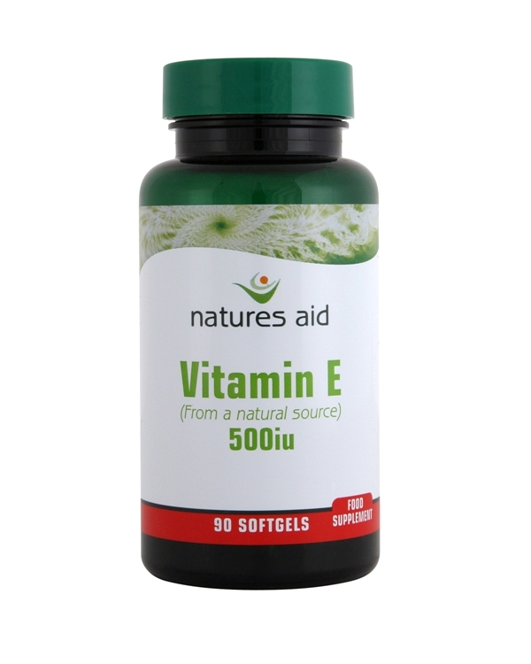 Natures-Aid Vitamin E (Natural) 500iu. 90 Capsules.