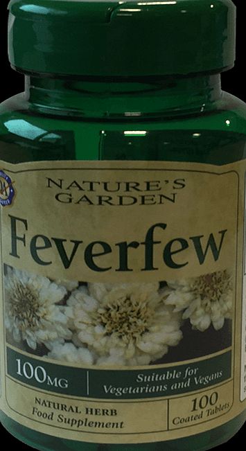 Natures Garden Feverfew 100mg 100 Tablets -