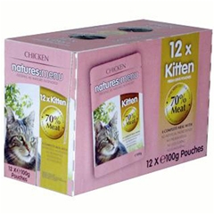 Pouch Kitten Food with Chicken in Gravy 100gm 12 Pk