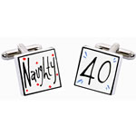 Naughty 40 Cufflinks