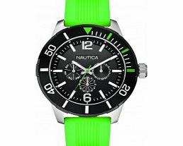 Nautica Mens NSR 11 Green Watch