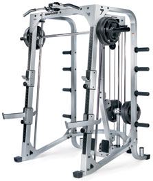 Half Cage with Smith and Lat Attachment