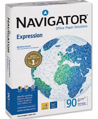 Navigator Expression Multifunctional Paper Extra Smooth Ream-Wrapped 90gsm A4 White Ref NEX0900024 [500 Sheets]