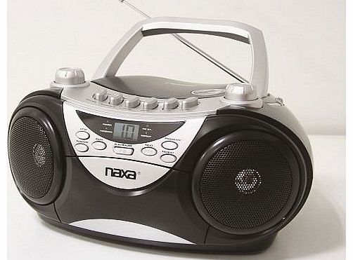 Naxa Electronics  110V US item Portable CD Player with AM/FM Stereo Radio and Cassette Player/Recorder (Silver) Consumer Portable Electronics/Gadgets