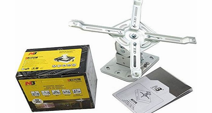 NB PROJECTOR CEILING MOUNT BRACKET UNIVERSAL UP TO 10KG UK (NEW MODEL)