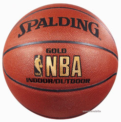 nba Gold Basketballs by Spalding-Outdoor Ball