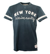 NCAA Navy `New York` Vintage T-Shirt