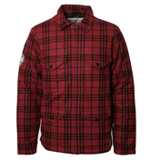 NCAA Red `Stanford` Quilted Lumberjack