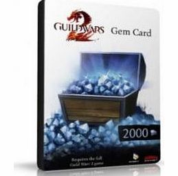 NCSOFT Guild Wars 2 2000 Gems Card on PC
