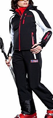 Womens Platinum Rockshell Ski/Snowboard Outdoor Jacket - Black, Large