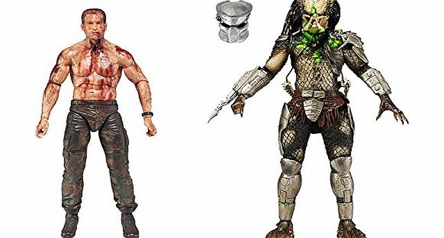 NECA 7-in Action Figure Predator vs Dutch (Pack of 2)
