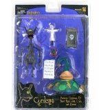Neca Tim Burtons Nightmare Before Christmas Series 3 Cyclops with Christmas Elf, Sheet Music, Doll, Creat