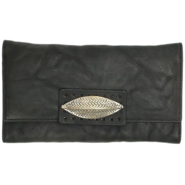 Neesh Sheila Black Washed Wallet by