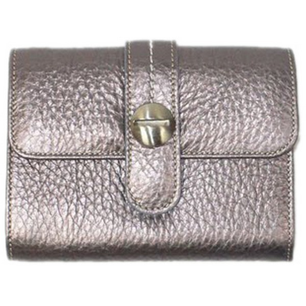 Neesh Small Drew Pewter Tumbled Wallet by
