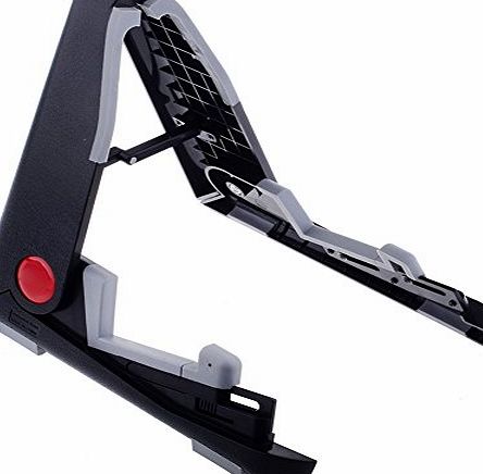 Black Anti-skidding A-Frame Adjustable Foldable Support Floor Stand Holder for Ukulele Violin and Children Guitar