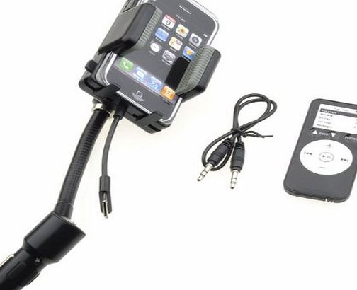 � FM Transmitter + Car Charger+ Remote for iPhone 4G 4S 3GS 3G iPod Touch iPod Nano