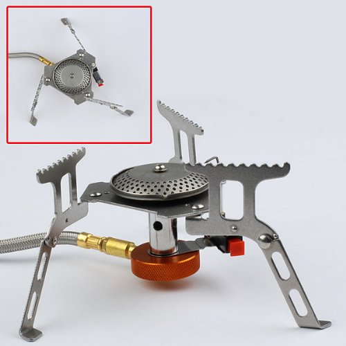 Neewer Portable Folding Camping Outdoor Split Gas Stove Head BBQ Roast Stove
