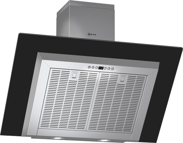 Neff D39F56S0GB 90cm Angled Chimney Hood in Black