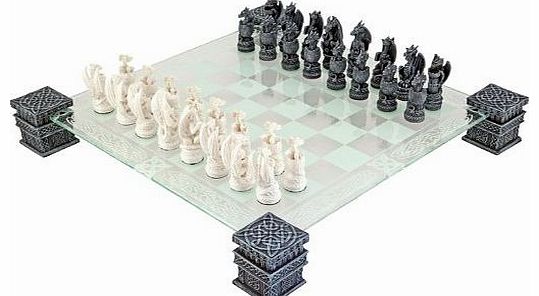 Nemesis Now Dragon Fantasy Glass Chess Set