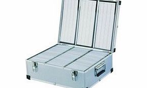 Neo Media Aluminium CD or DVD Storage Box with sleeves holds upto 420 disks