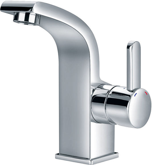 single lever basin mixer with clicker waste