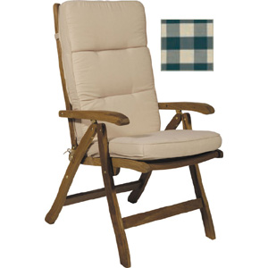 neptune Boxed Recliner Cushion - Burlington Check