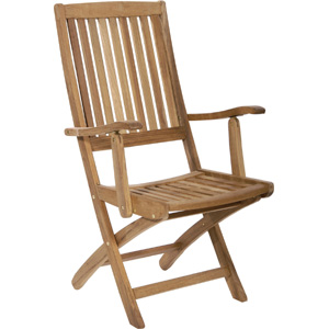 neptune Oxford Teak Folding Carver Chair